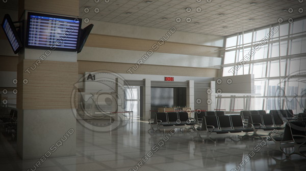 Departures Lounge 3D Models